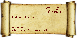 Tokai Liza névjegykártya